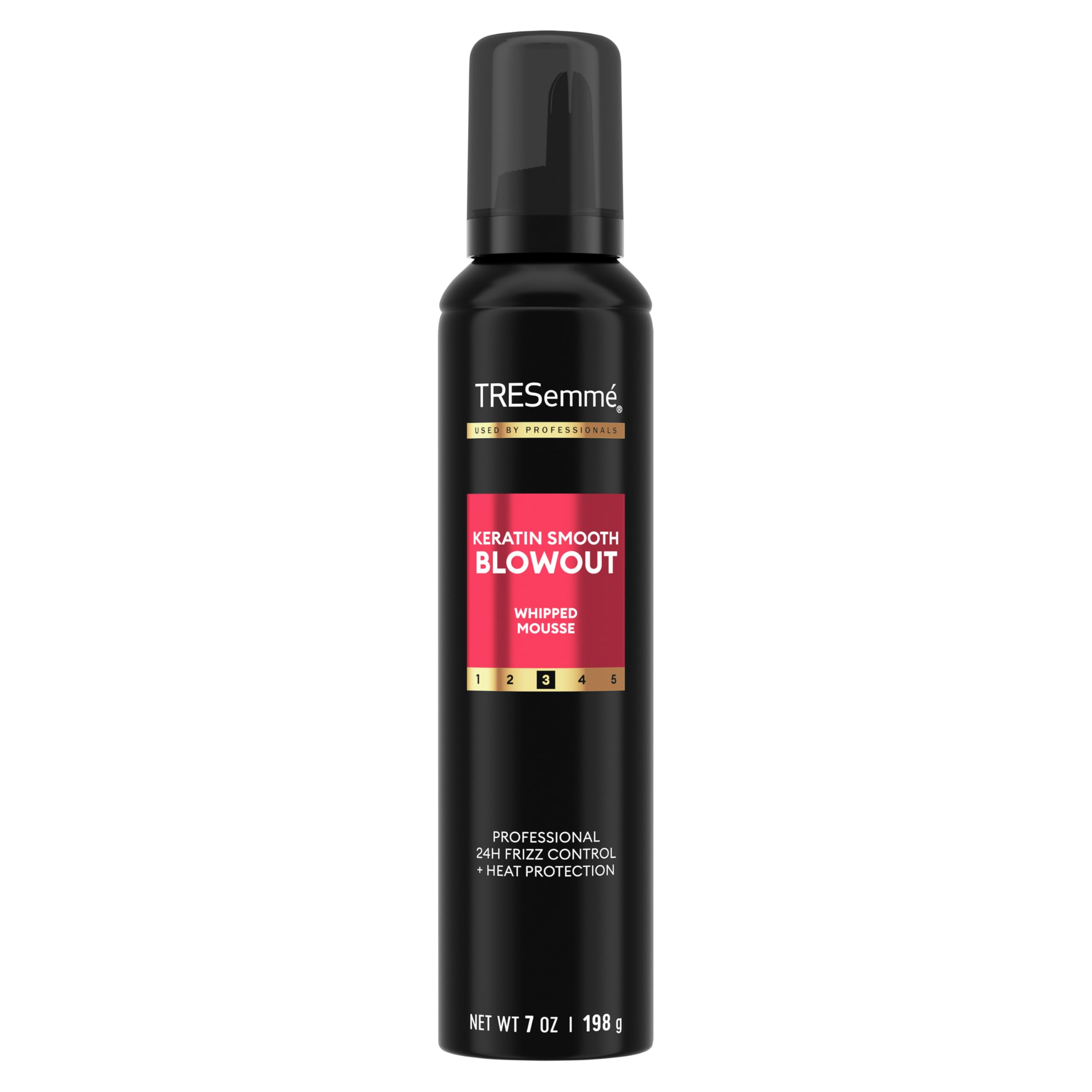 TRESemmé Whipped Shaping Mousse Keratin Smooth for Instant Hydration, Weightless, 7 Fl Oz