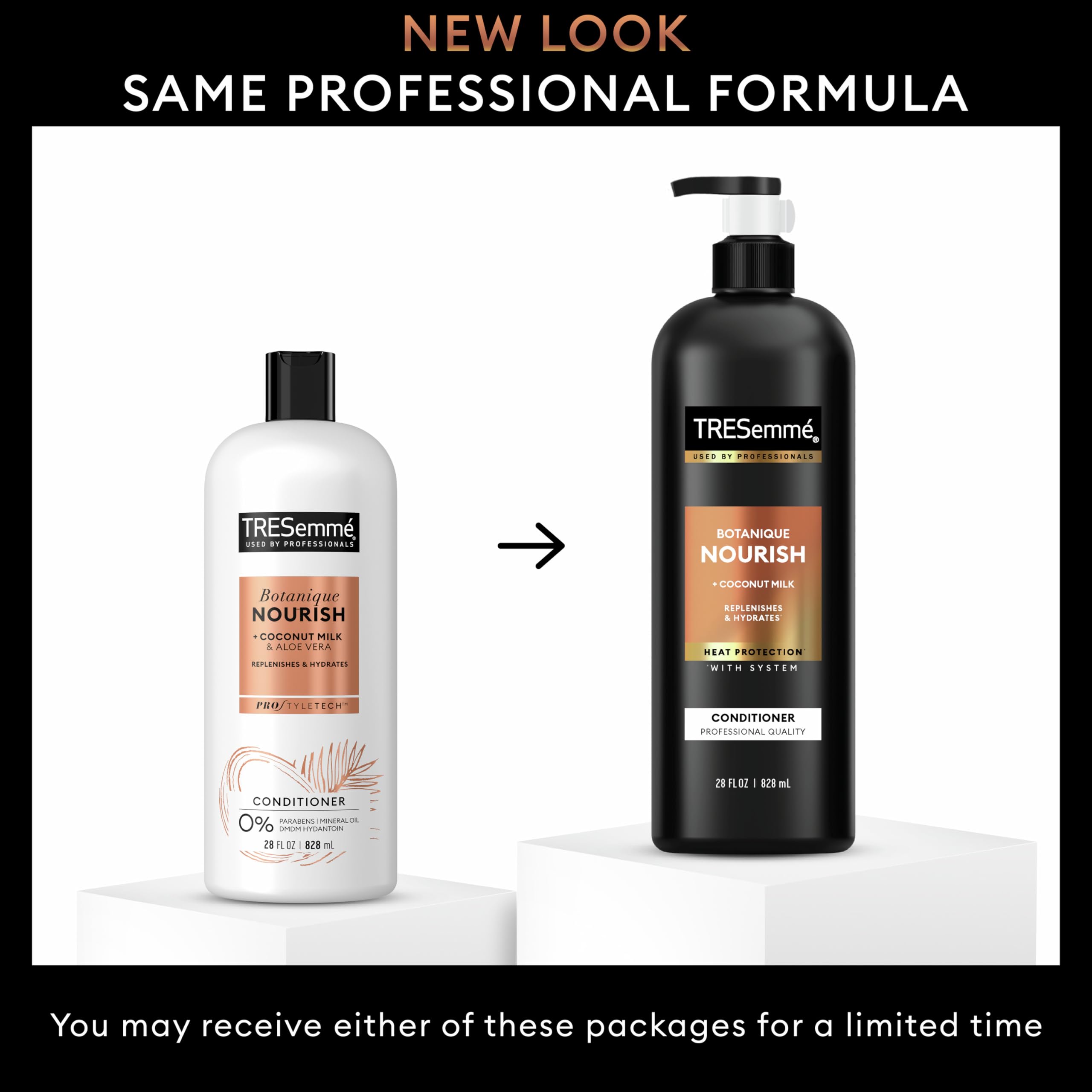 TRESemmé Conditioner Botanique Nourish 4 Pack With 100% Natural Coconut Milk and Aloe Vera 28 Fl Oz