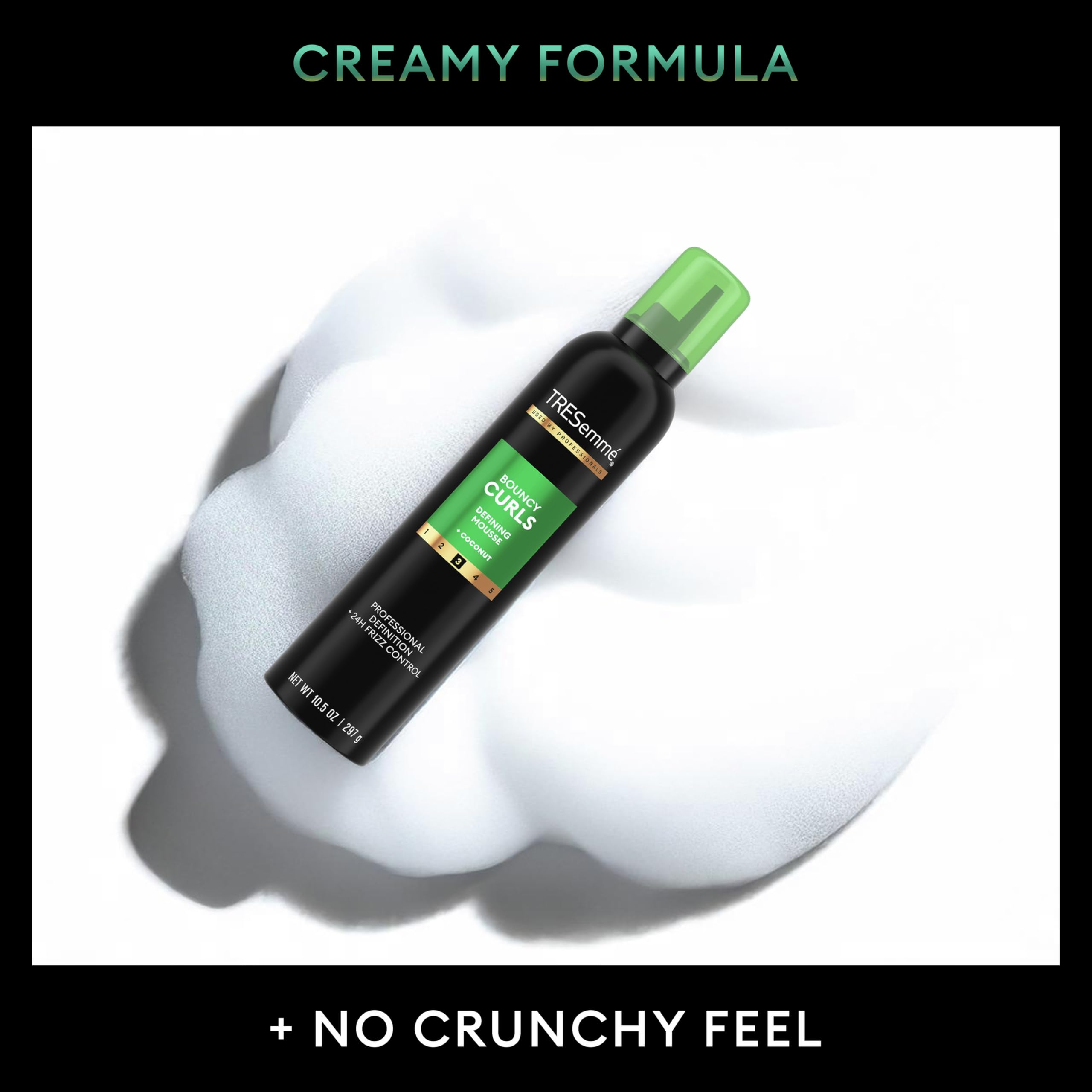 TRESemmé Flawless Curls Nourishing Mousse Pack of 6 With Coconut and Avocado Oil 10.5 oz