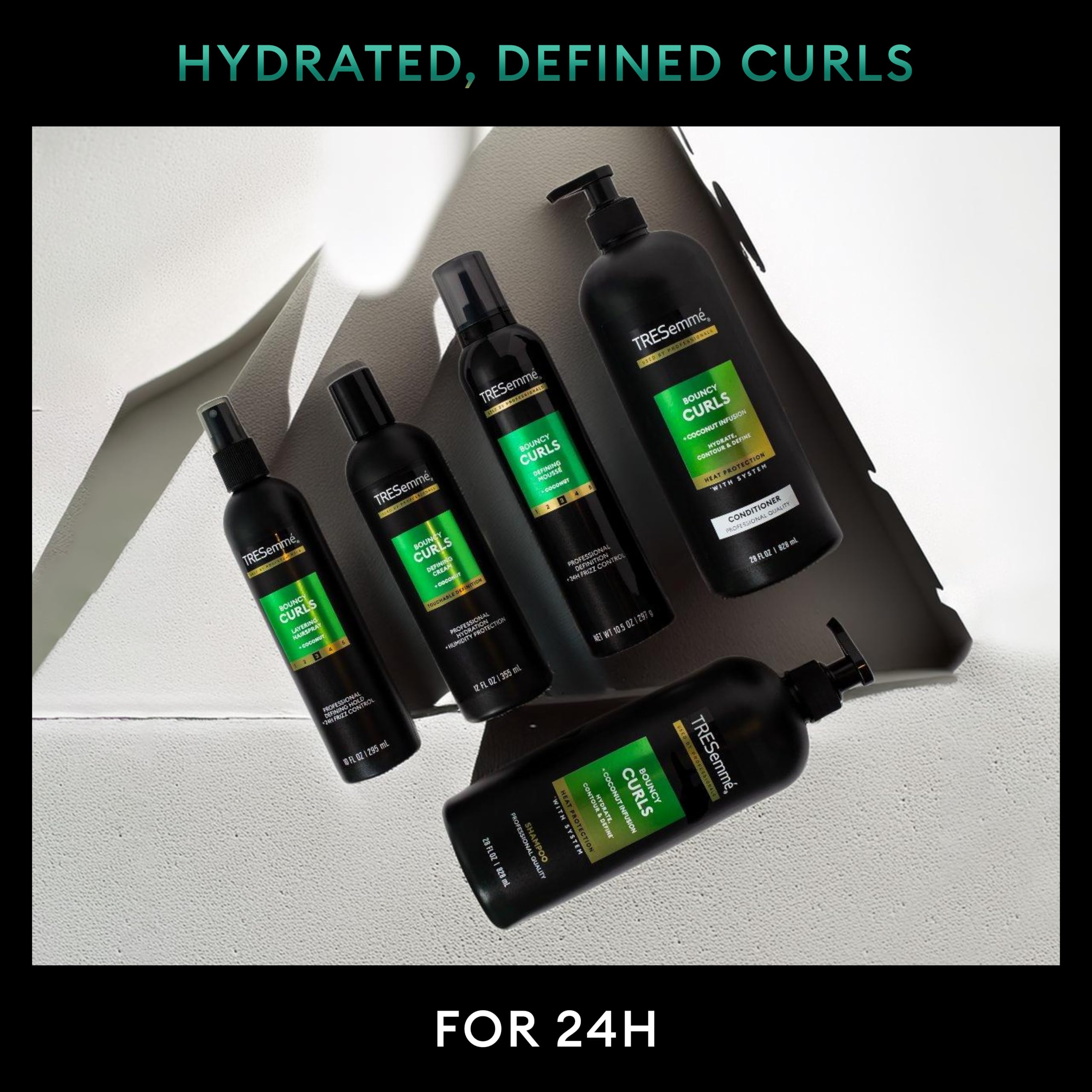 TRESemmé Flawless Curls Nourishing Mousse Pack of 6 With Coconut and Avocado Oil 10.5 oz