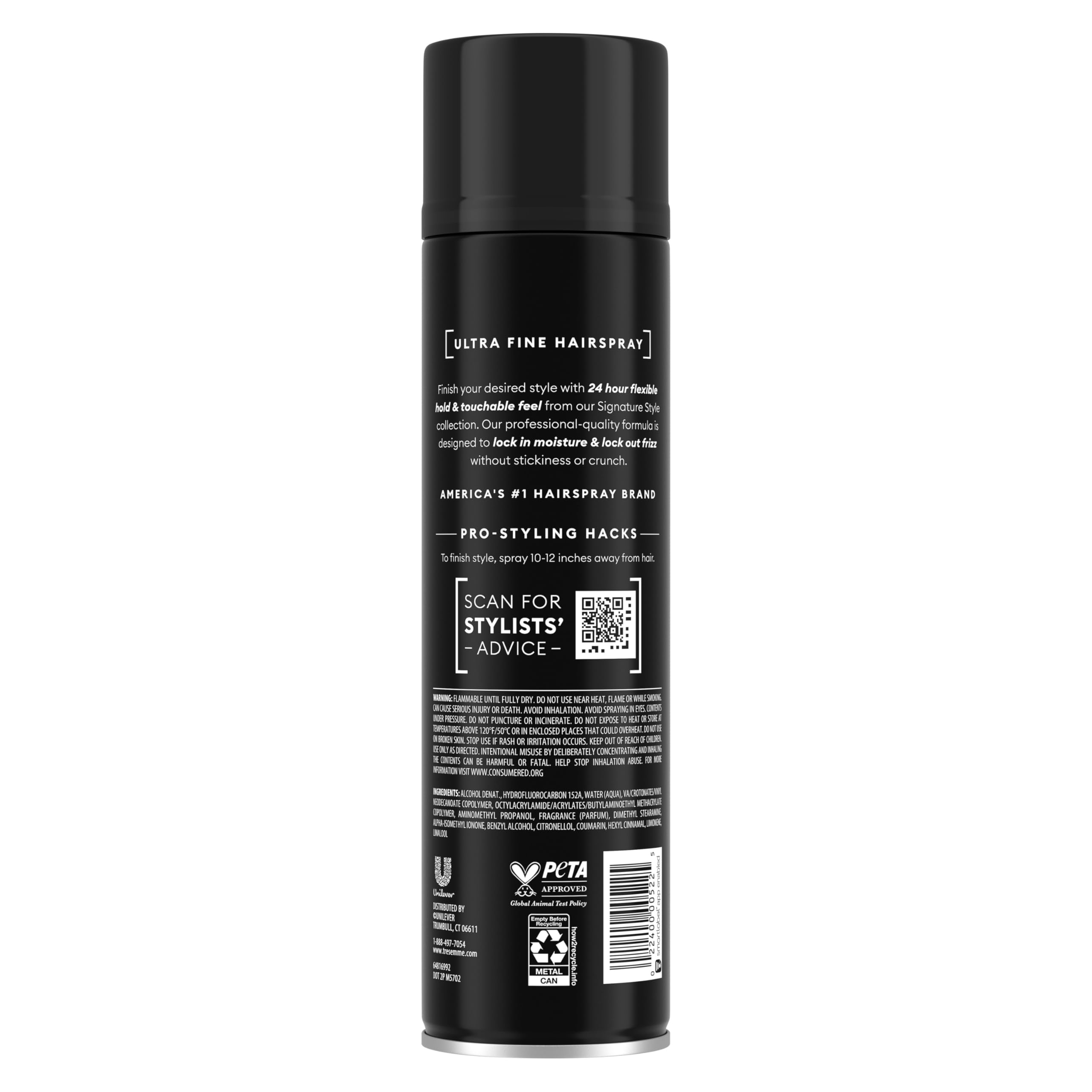 TRESemmé Ultra Fine Mist Hairspray Pack of 6 For Flexible Hold with Pro Lock Tech 11 oz